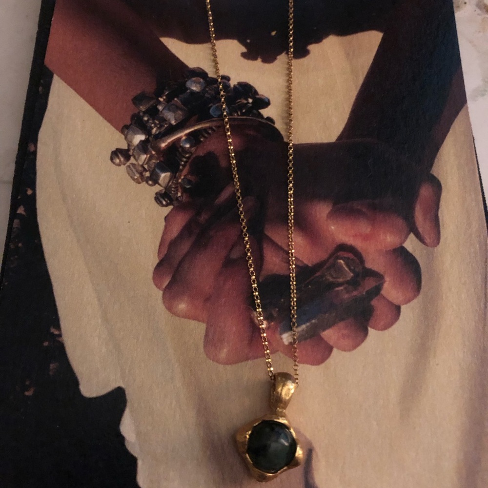 Alighieri the eye of the storm emerald necklace